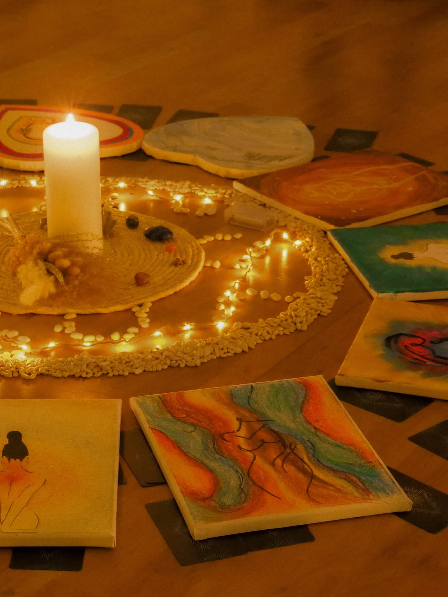 Malby vytvořené během ceremonie